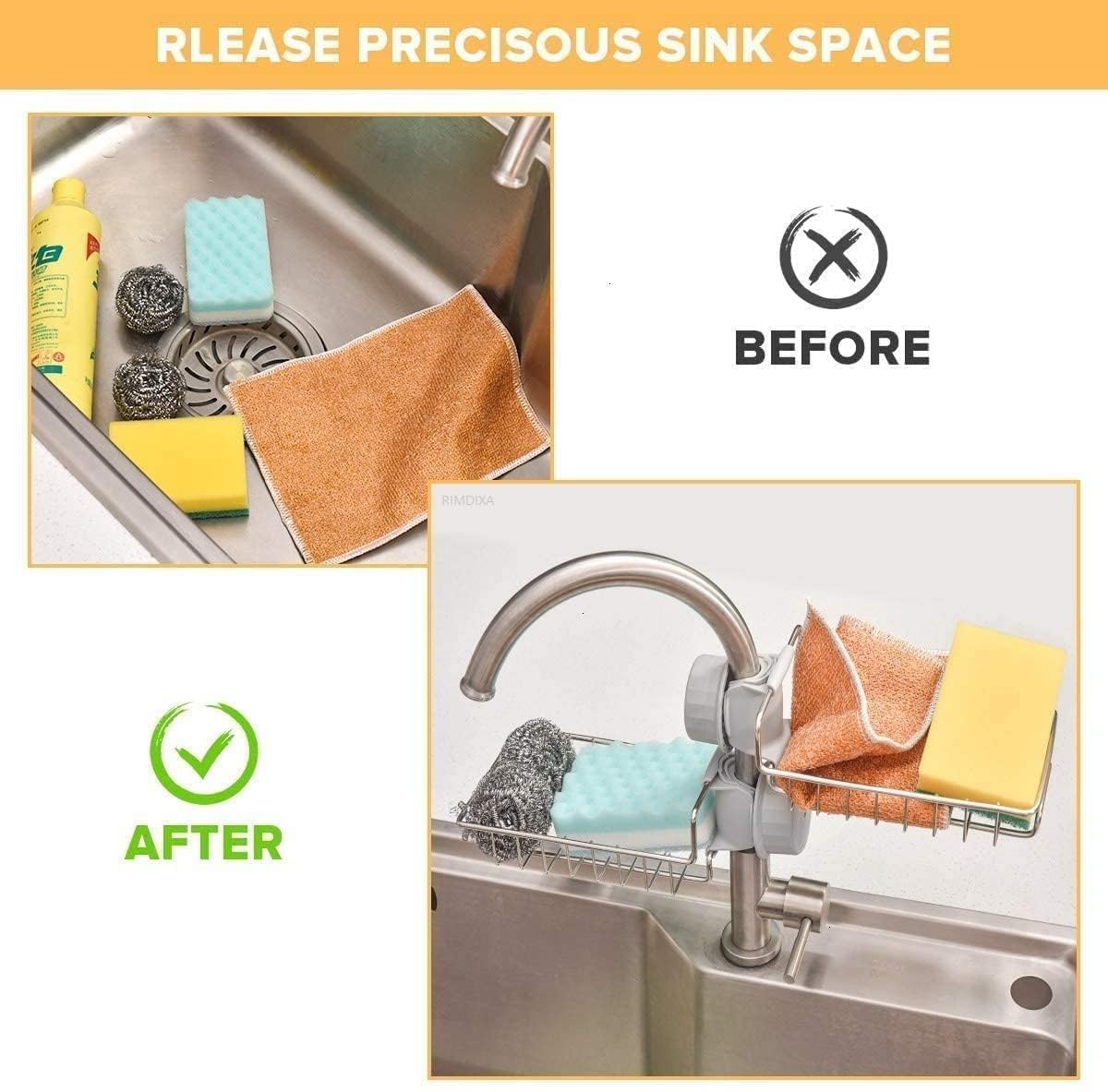 Adjustable Faucet Rack & Organizer